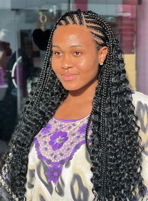 braids in the front weave in the back|cornrow styles for black women.